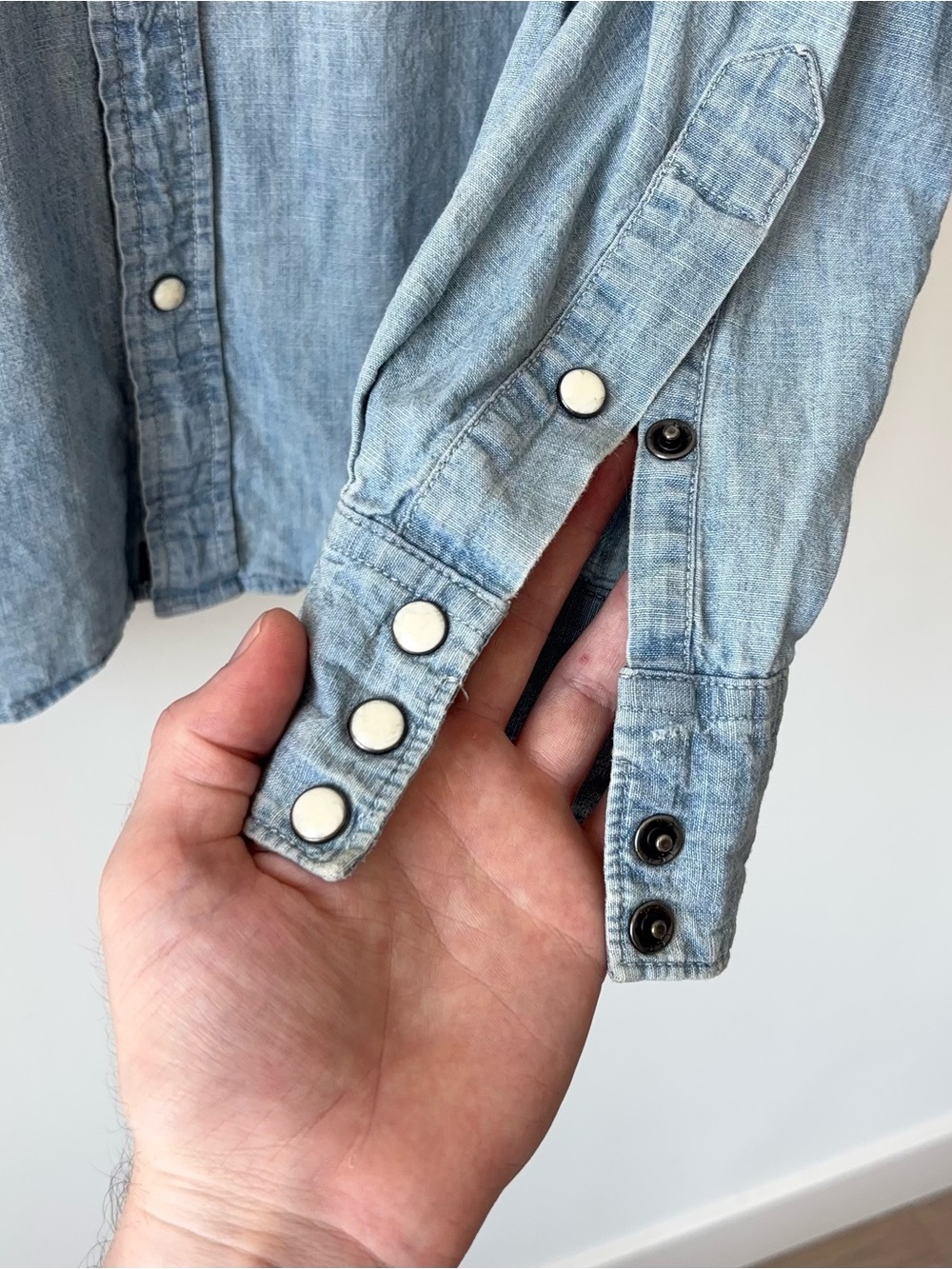 Ralph Lauren Denim & Supply Embroidered Western Chambray Shirt Men’s XL Denim - Picture 7 of 11